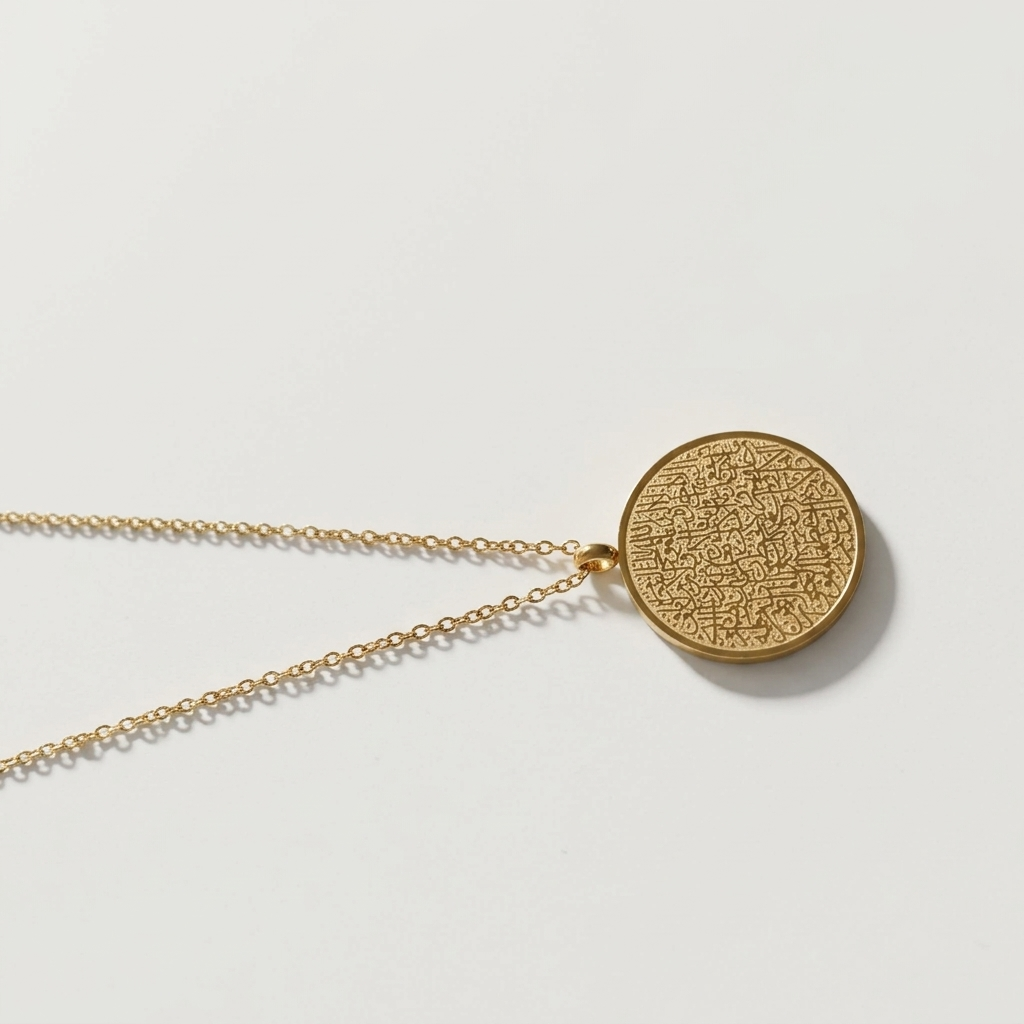 Ayatul Kursi Circle Necklace